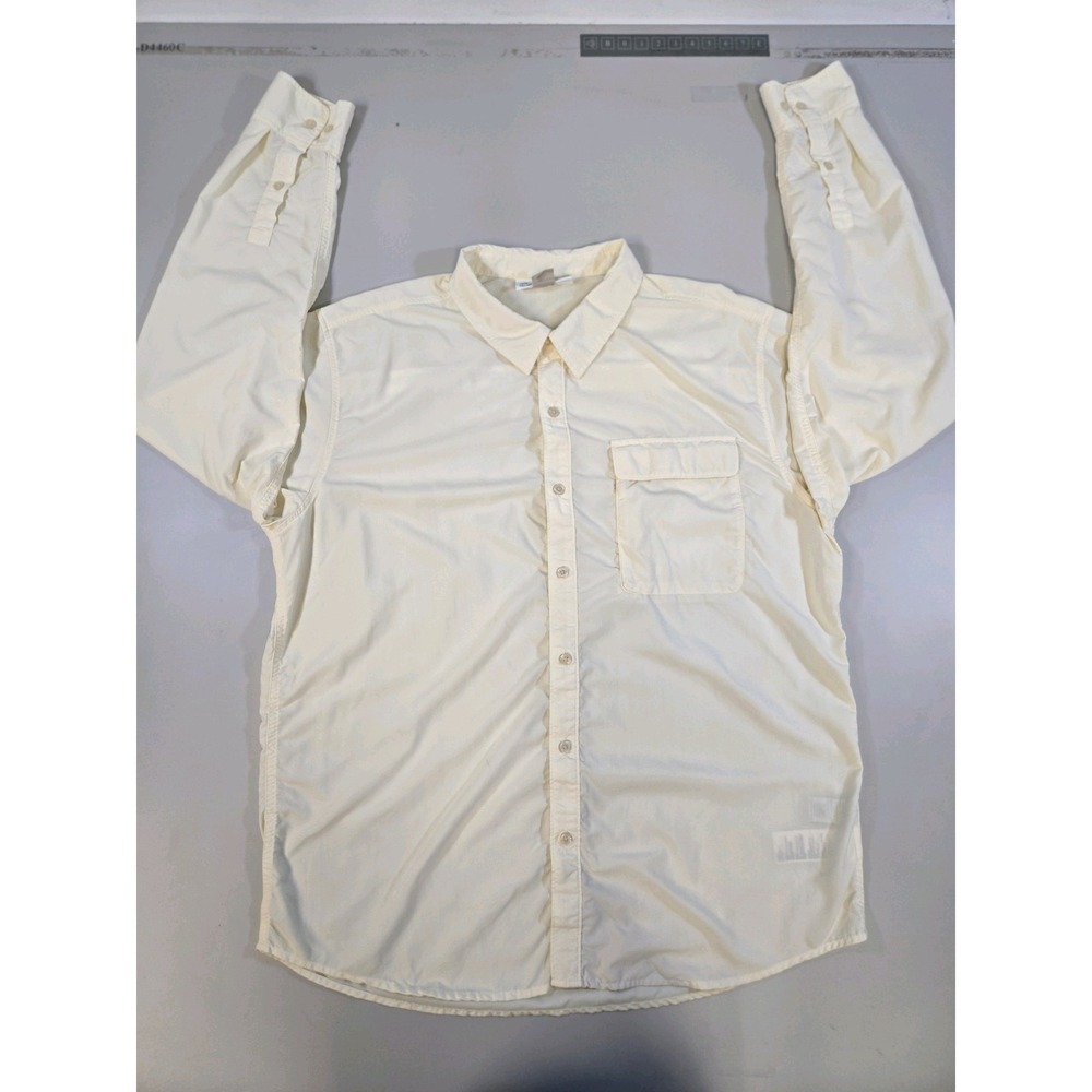 ExOfficio Men's XL Insect Shield Breathable Vented L/S Button Down Shirt Yellow